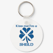 Personalized Scottish Kiss Me I'm Sheild keychains