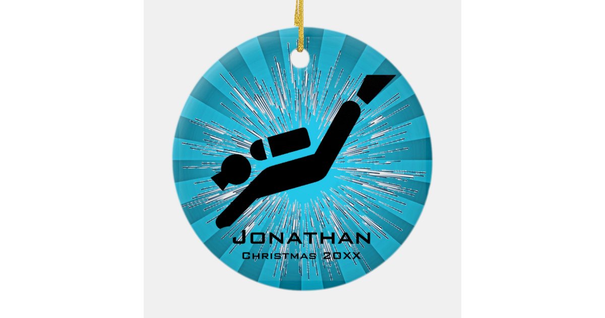 Personalized Scuba Diving Ornament Zazzle