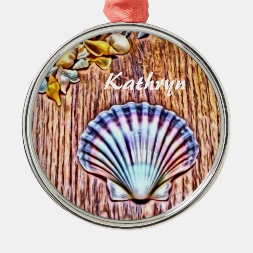 personalized seashells christmas tree ornament zazzle personalized seashells christmas tree ornament zazzle
