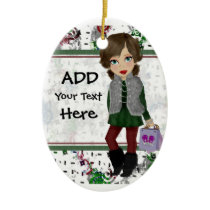 Personalized Shopping Diva ornaments