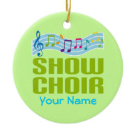 Personalized Show Choir Music Ornament