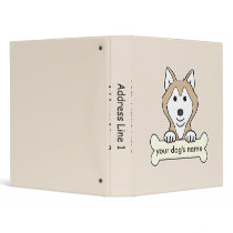 Personalized Siberian Husky Binders