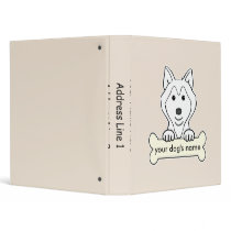 Personalized Siberian Husky Binder