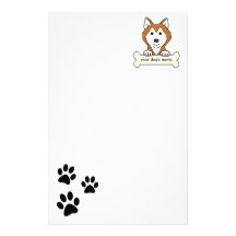 Personalized Siberian Husky Customized Stationery