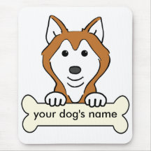 Personalized Siberian Husky Mouse Pad