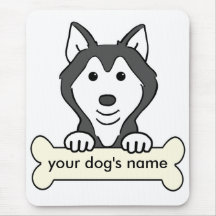 Personalized Siberian Husky Mousepad