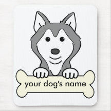 Personalized Siberian Husky Mousepads