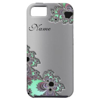 Personalized Silver Metallic Fractal iPhone 5 Case