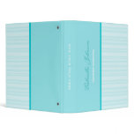 Personalized: Simply Blue Striped Binder