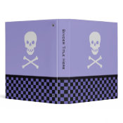 Personalized Skull and Crossbone Binder