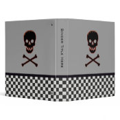 Personalized Skull and Crossbone Binder