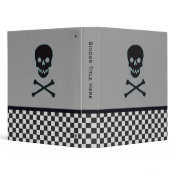 Personalized Skull and Crossbone Binder