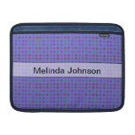 Personalized small dots on blue ipad sleeves