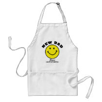 Personalized Smiley Face New Dad Gift Aprons