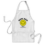 Personalized Smiley Face New Dad Gift aprons
