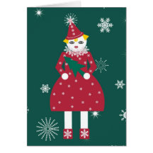 Personalized Snowflake Martzkin Christmas Card