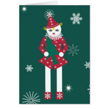 Personalized Snowflake Martzkin Christmas Card