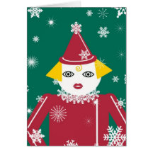 Personalized Snowflake Martzkin Christmas Card