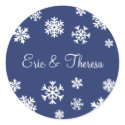 Personalized Snowflakes Envelope Sticker Seal