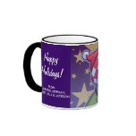 Personalized Snowman Happy Holidays Gift Mug mugs