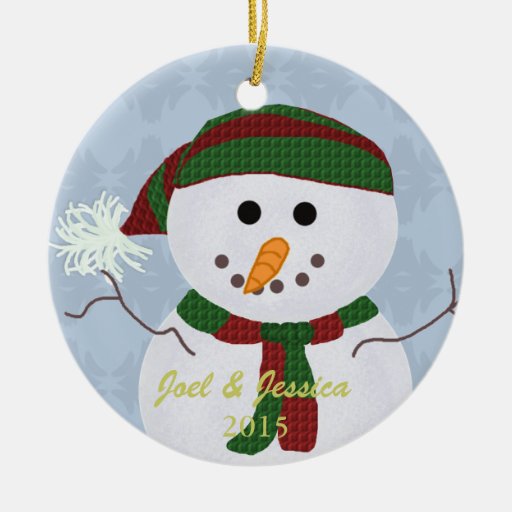personalized snowman man christmas ornament zazzle personalized snowman man christmas ornament zazzle