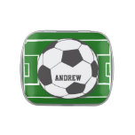 Personalized soccer ball Candy treats Candy Tins at Zazzle