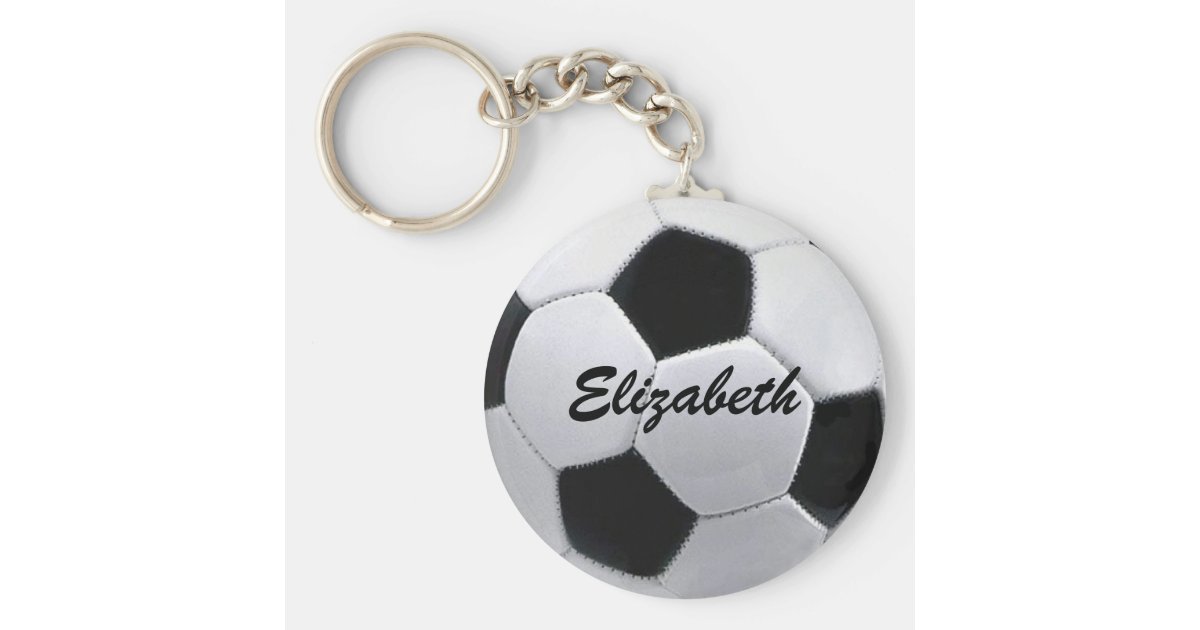 Personalized Soccer Ball Keychain Zazzle