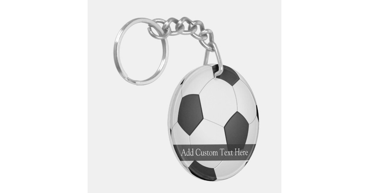 Personalized Soccer Ball Keychain Zazzle