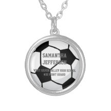 Personalized Soccer Ball Name Number Sport Pendant