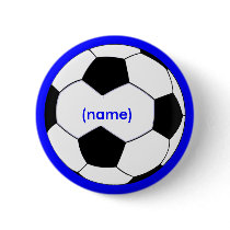 Personalized Soccer  Button