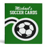 Personalized soccer card binder for collectors