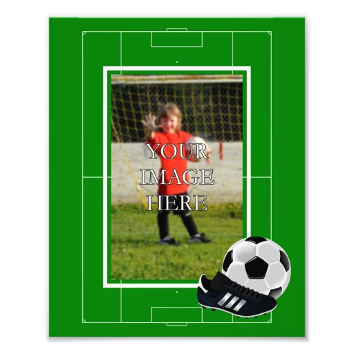 Personalized Soccer/Football Print Photo Art | Zazzle