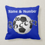 Personalized Soccer Pillows Your NAME and NUMBER