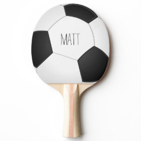 Personalized Soccer Ping Pong Paddle