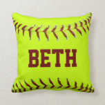Personalized Softball American MoJo Pillows