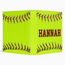 Personalized Softball Binder