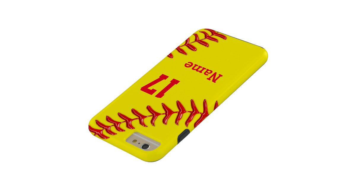 Personalized Softball iPhone 6 Plus Case | Zazzle