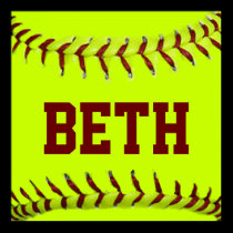 Personalized Softball Poster posters