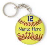 Personalized Softball Team Gift Ideas, NAME NUMBER Keychains