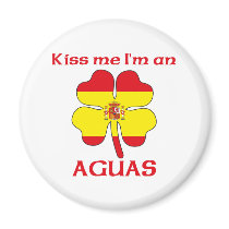 Personalized Spanish Kiss Me I'm Aguas Refrigerator Magnets