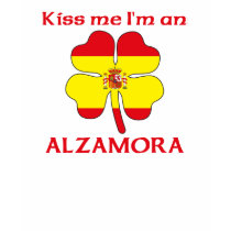 Personalized Spanish Kiss Me I'm Alzamora t-shirts