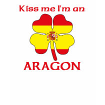 Personalized Spanish Kiss Me I'm Aragon t-shirts