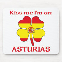 Personalized Spanish Kiss Me I'm Asturias Mouse Pads