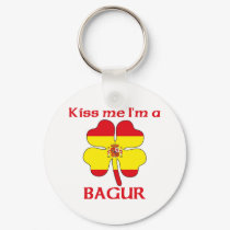 Personalized Spanish Kiss Me I'm Bagur keychains