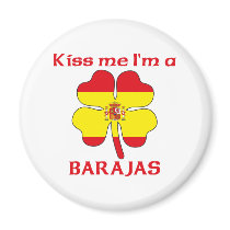 Personalized Spanish Kiss Me I'm Barajas magnets by KissMeTshirts Personalized Spanish Kiss Me I'm Barajas magnets
