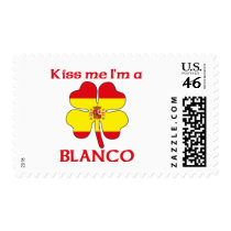 Personalized Spanish Kiss Me I'm Blanco postage
