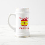 Personalized Spanish Kiss Me I'm Castilla mugs