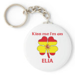 Personalized Spanish Kiss Me I'm Elia Key Chains