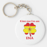 Personalized Spanish Kiss Me I'm Ena Key Chain