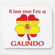Personalized Spanish Kiss Me I'm Galindo Mouse Mat